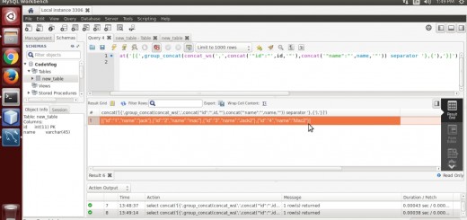 Create JSON using MySQL Query (without JSON function)