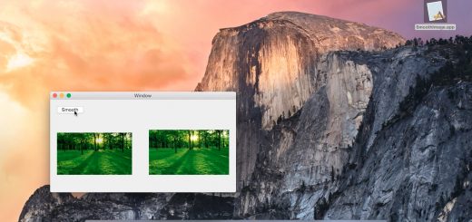 Code to Smooth Image using Objective-C and C